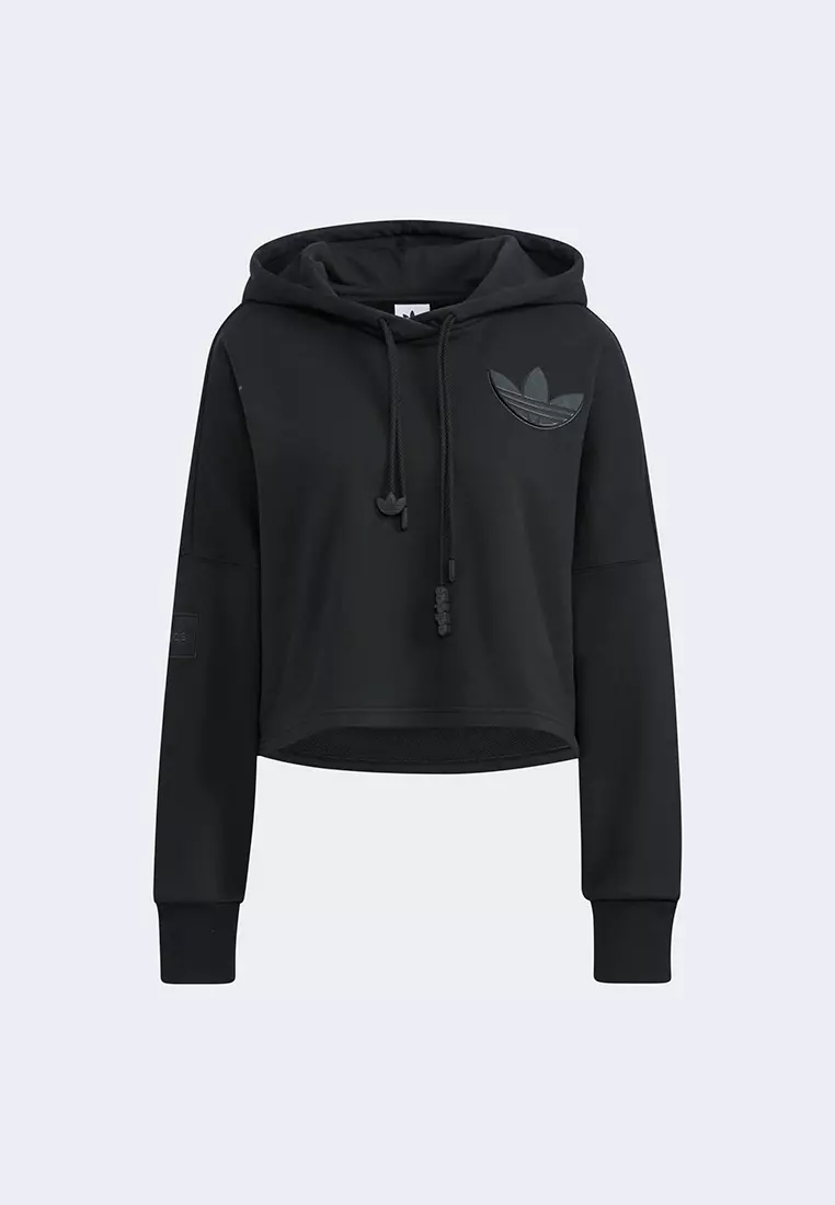 Adidas styling complements cropped 2025 hoodie