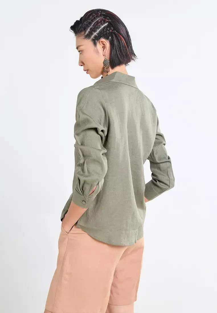 Casual Workwear Linen Shirt