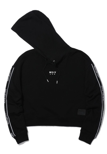 Buy Musium Div Tape Sleeve Crop Hoodie 2021 Online Zalora Singapore
