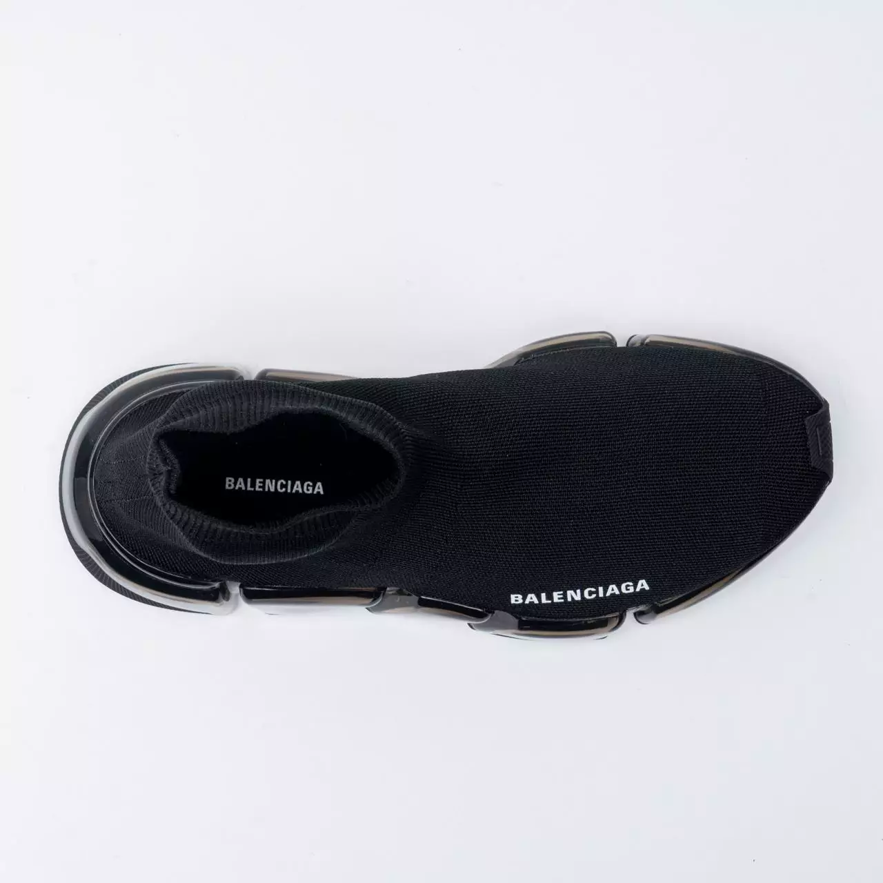 Speed 2.0 Full Clear Sole Sneaker in Recycled Knit Black Women