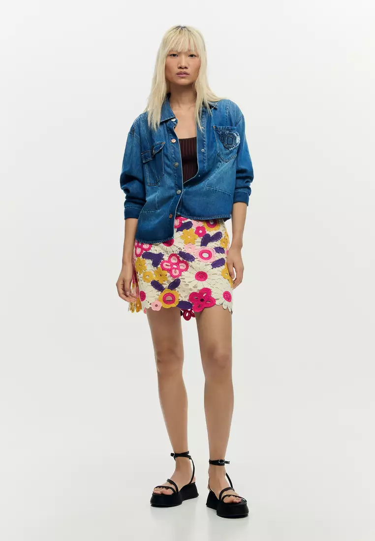 MINI CROCHET SKIRT
