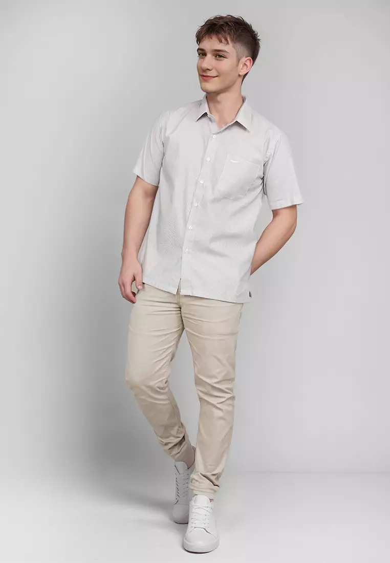 Crocodile PRIM | Shirt Kemeja Pria Premium Branded - Relax Fit - Katun 1178