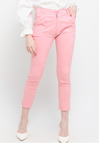 LOLINI pink Manathan Long Pant Pink F6F46AA4C32070GS_1