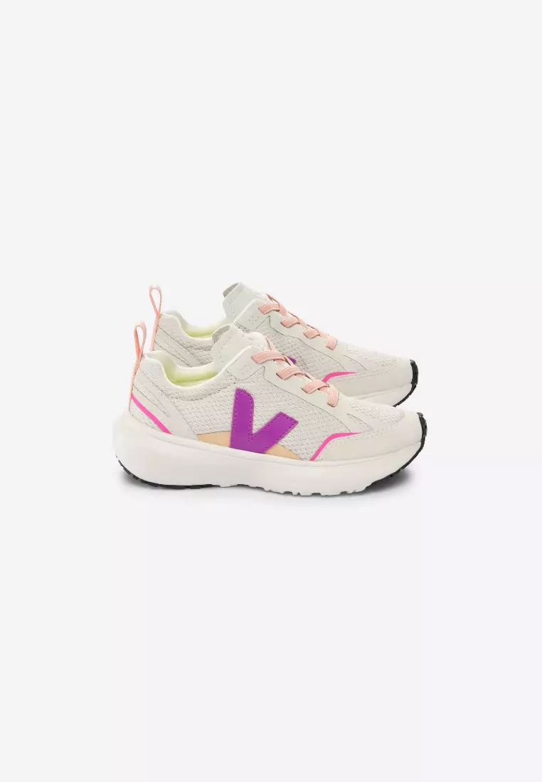 Discount on Veja  shoes - SKU: Canary Elastic Laces Alveomesh Natural Lotus Sneakers