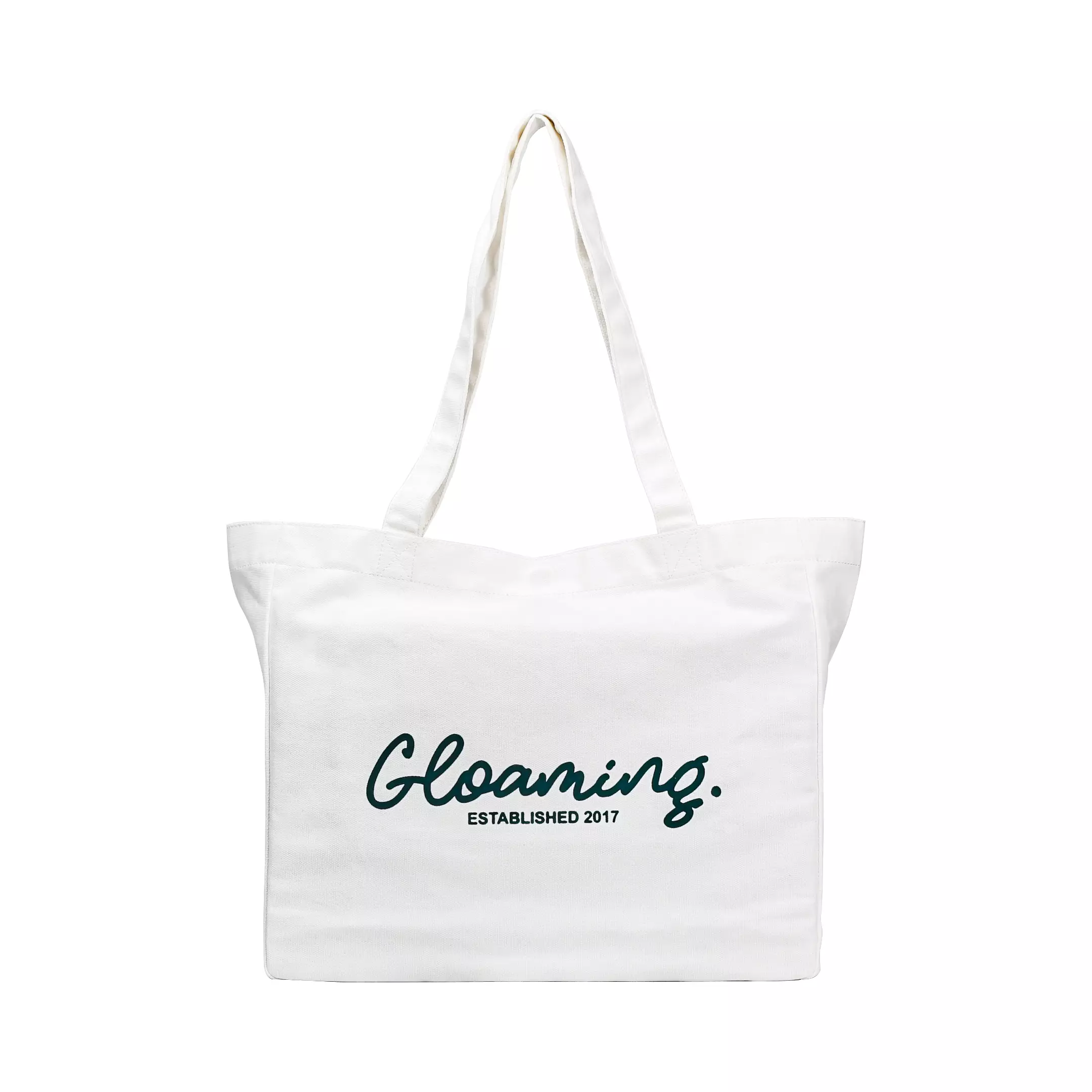 Totebag Kanvas White Resleting Tas Kuliah