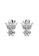 Her Jewellery silver Crown Jewel Earrings (White Gold) - Made with Swarovski Crystals 16796ACEECF0F4GS_2