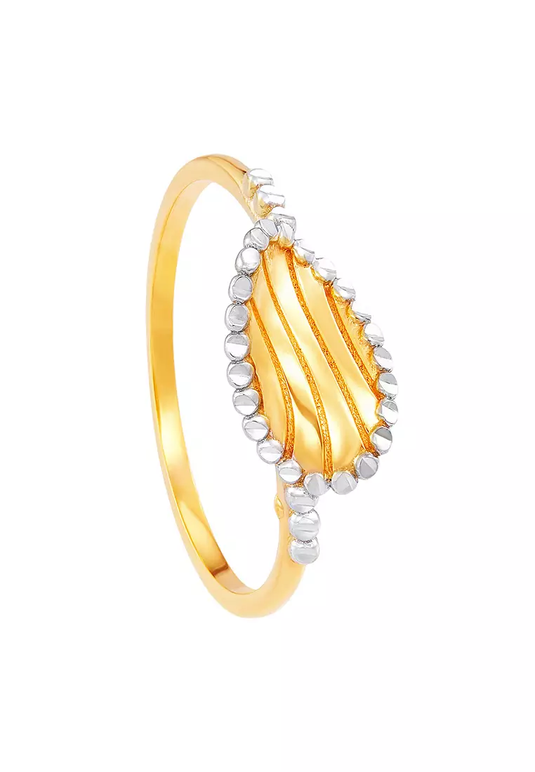 Buy HABIB HABIB Oro Italia 916 Yellow and White Gold Ring