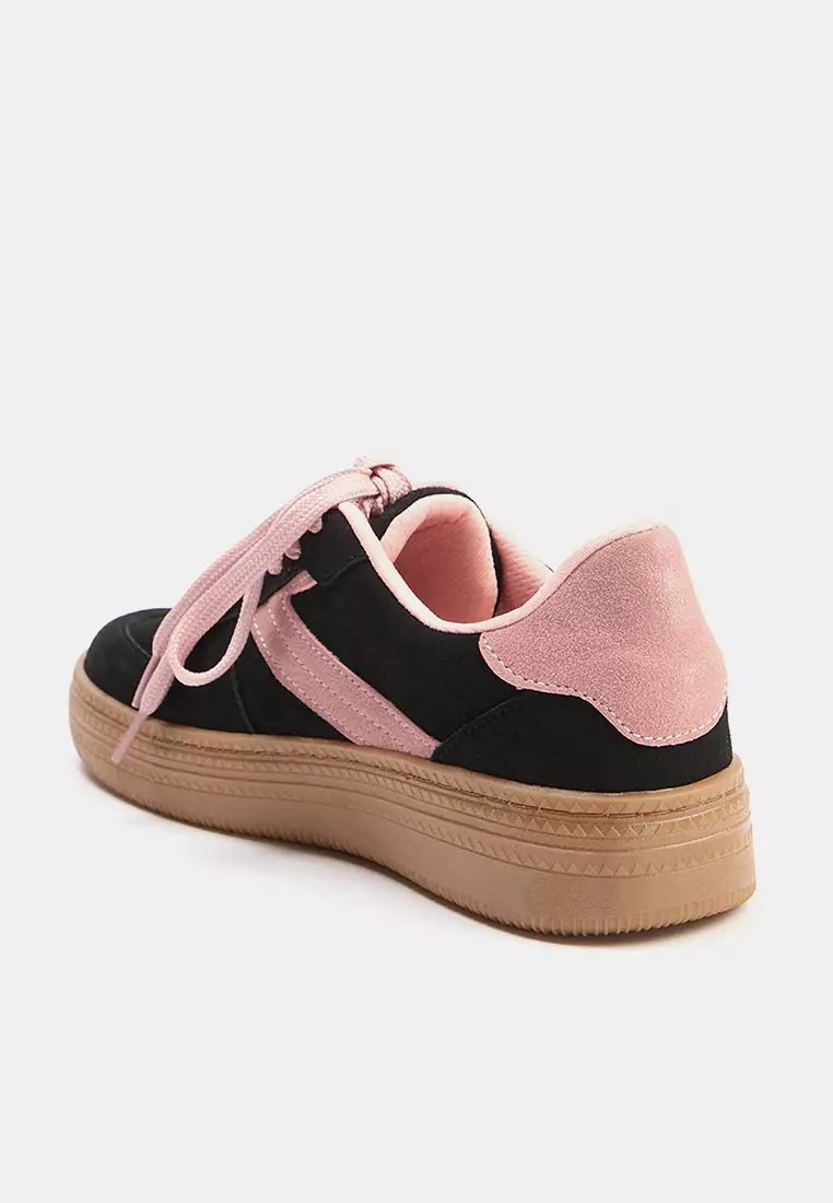 Retro Double Lace-Up Sneakers