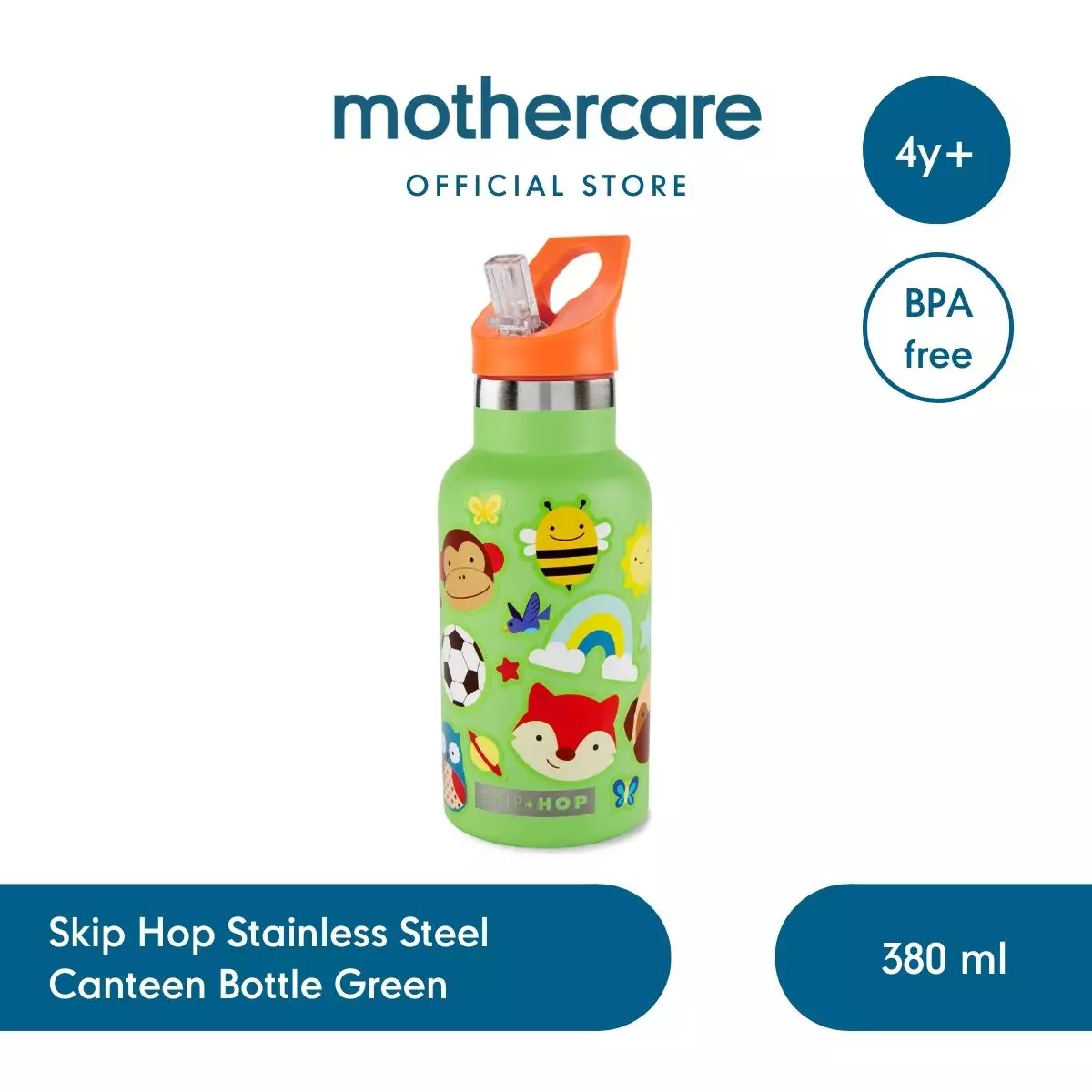 Jual Skiphop Skip Hop Spark Style Canteen Bottle With Sticker Green