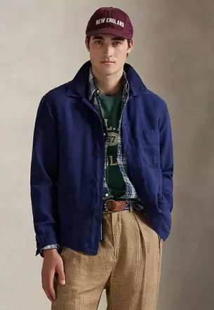 Buy Polo Ralph Lauren Linen Utility Jacket 2026 Online | ZALORA