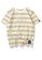 HAPPY FRIDAYS yellow Loose Contrast Stripe T-shirt UP737 8946EAAEF62A8DGS_1