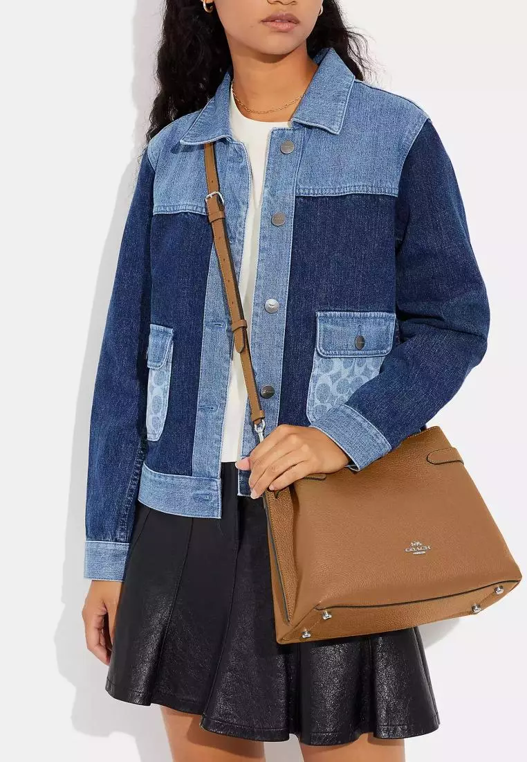 Coach Hanna Shoulder Bag Light Saddle