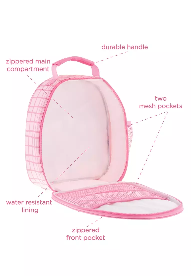 All Over Print Charcoal Flower Lunch Bag For Kids