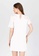 BADOMODA white Constance Lace Sleeve Combination Shift Dress 1FF45AA5012E29GS_3