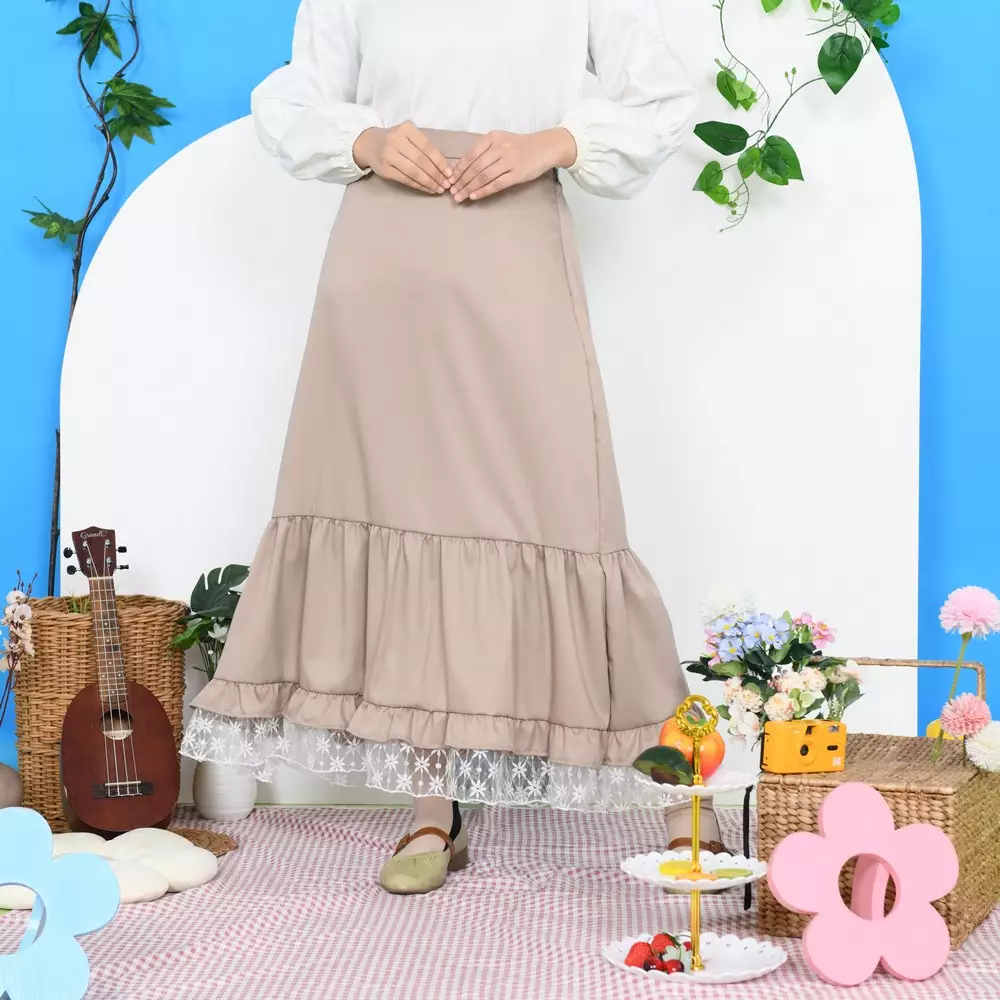 Nabil Skirt with Lace Rok Vintage - Coksu M19798 R10S2