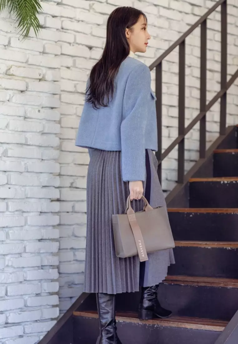 CINDY Vegan Leather Crossbody Bag Taupe