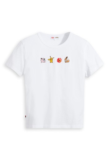 Jual Levi S Levi S Women S Pokemon Tee Mini Pokemon White 59187 0003 Original Zalora Indonesia