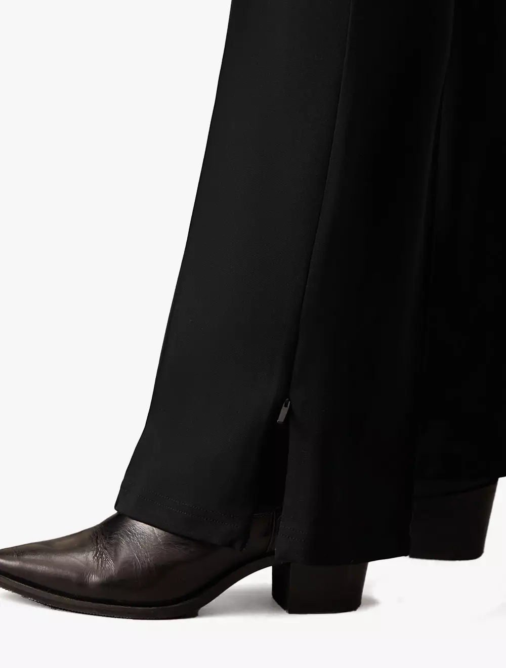 Calvin Klein Jeans - High Rise Flare Milano Pants - Black - black