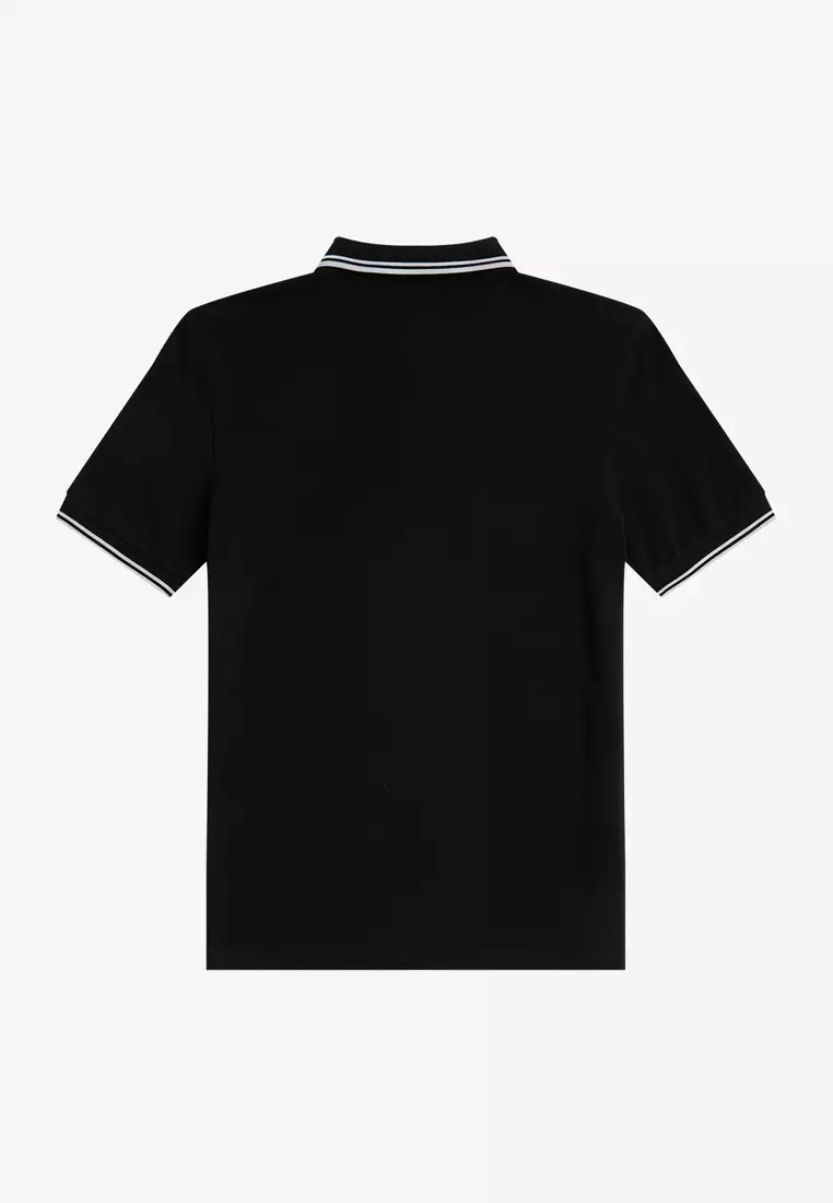 Fred Perry M3600 Twin Tipped Fred Perry Shirt (Black / White / White)