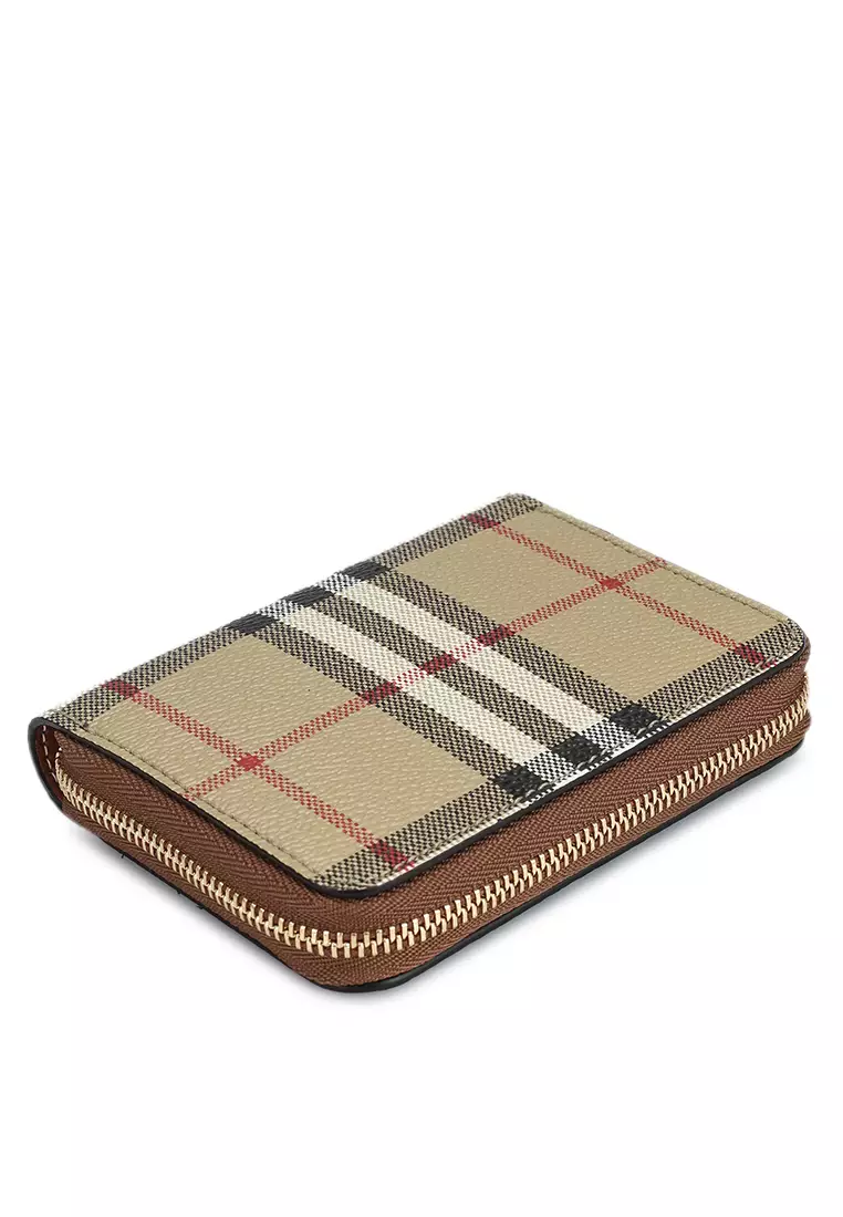 Burberry shop zip wallet