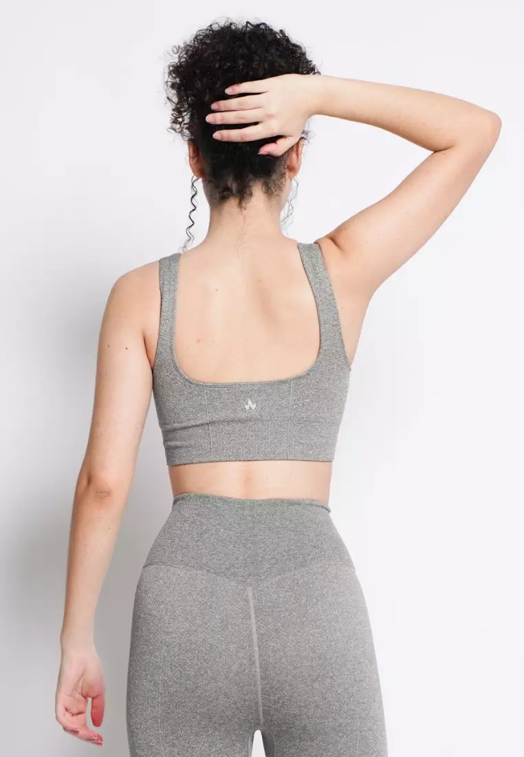 Athena Collection: Premium Seamless Padded Square Neck Sports Bra