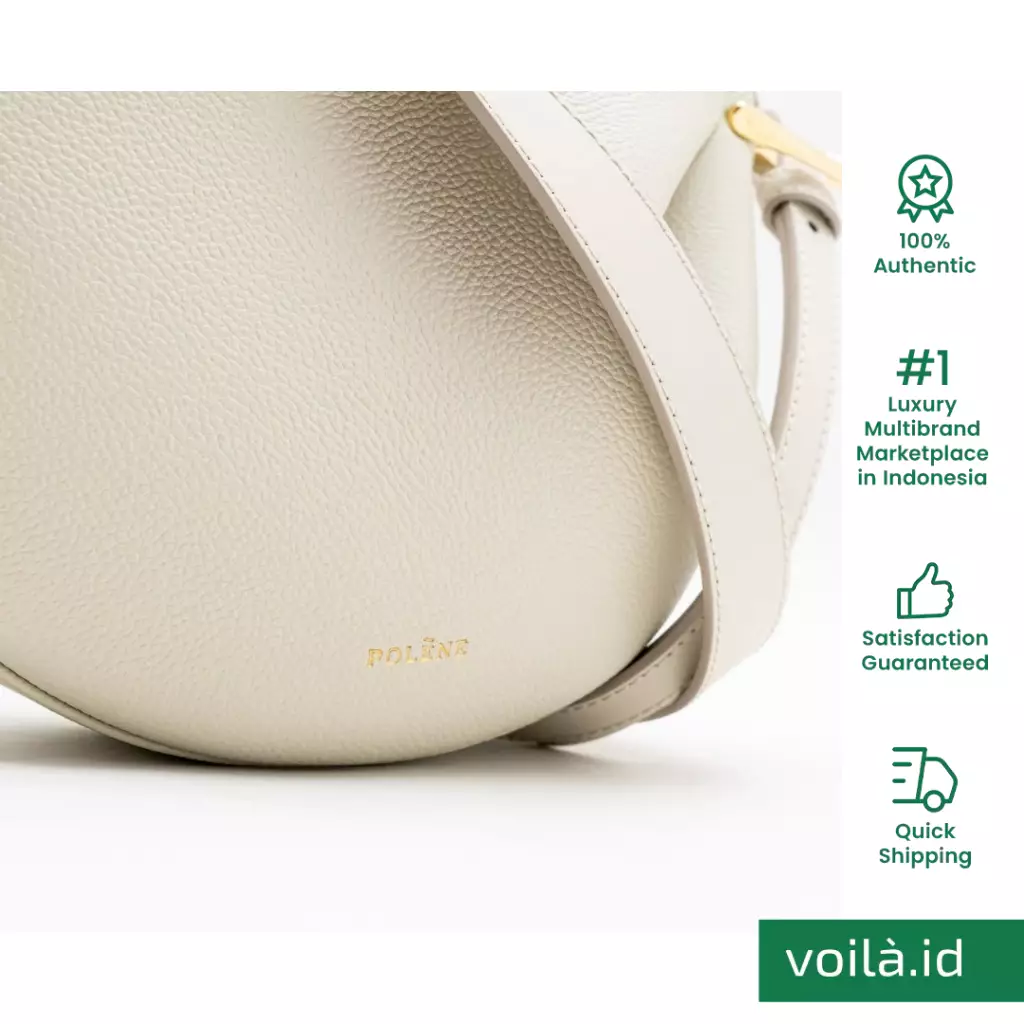 Tonca Crossbody Bag Grained Leather Craie