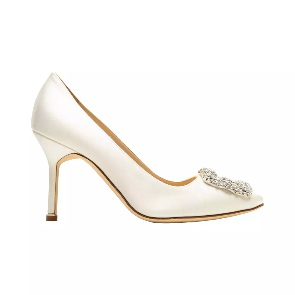 Jual Manolo Blahnik Manolo Blahnik Hangisi 90 Satin Pumps with CLC