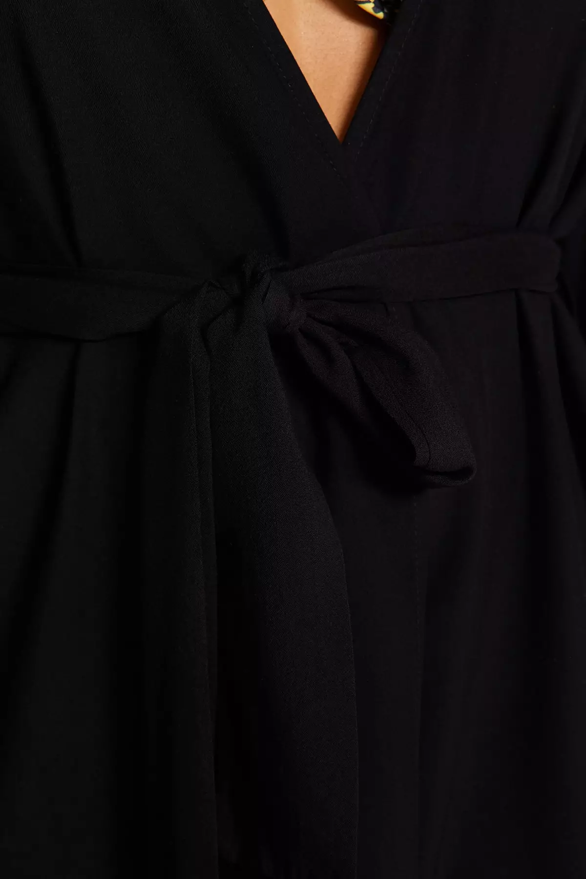 Plus Size Ruffle Woven Kimono & Kaftan
