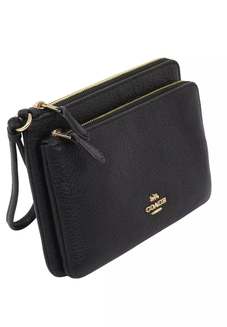 Double Zip Wallet - Black