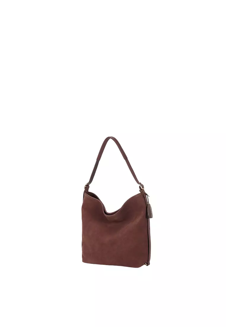 [Limited] DON Shoulder Bag - Suede Coconut Shell
