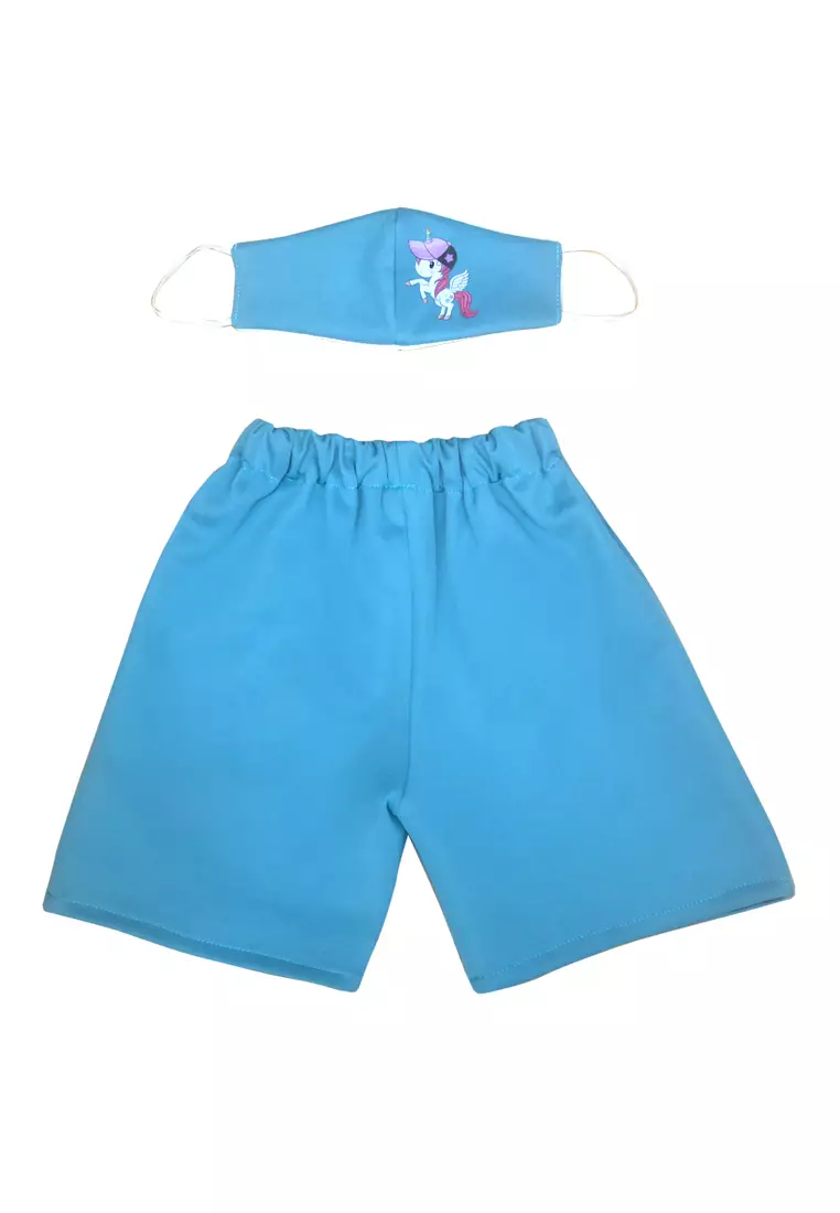 Two Mix Celana Pendek Anak Perempuan GRATIS Masker Anak Usia 1-12 Tahun 4197 Tosca