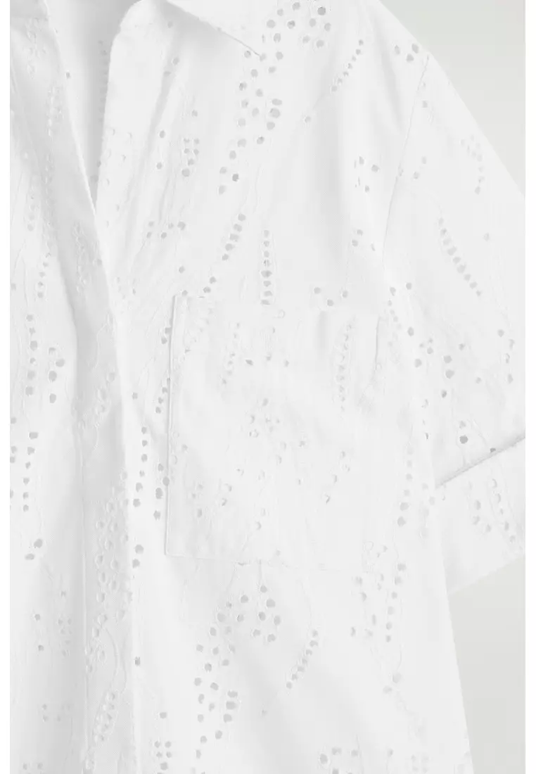 BRODERIE ANGLAISE SHIRT DRESS