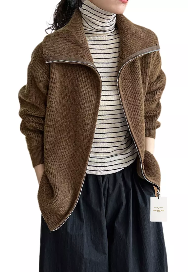 Buy Twenty Eight Shoes Double Zipper Knit Cardigan YX316 2024