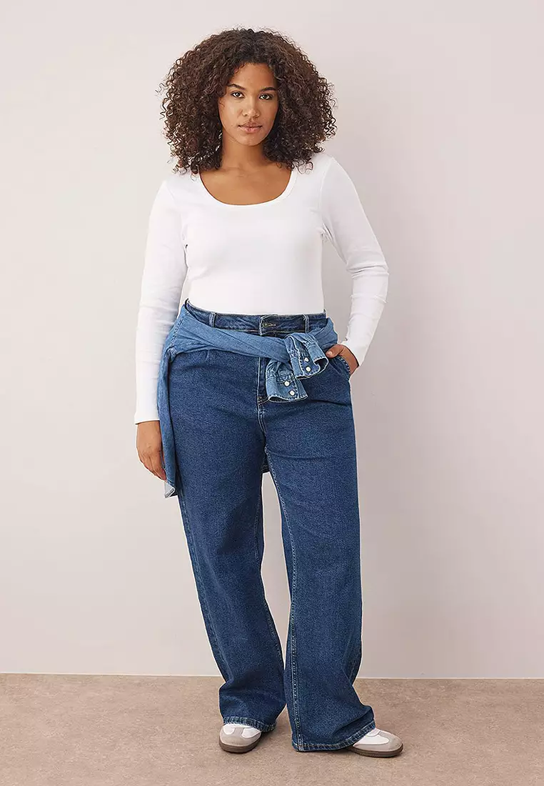 Plus Size Scoop Neck Top