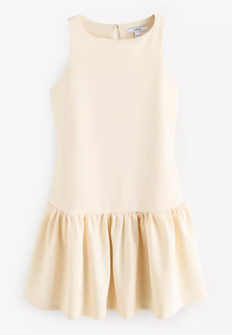 Sleeveless Jersey Drop Waist Mini Dress