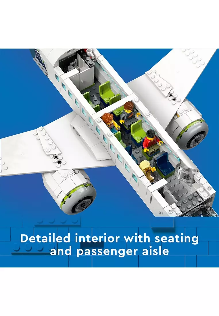 City 60367 Passenger Airplane, Age 7+, Building Blocks, 2023 (913pcs)