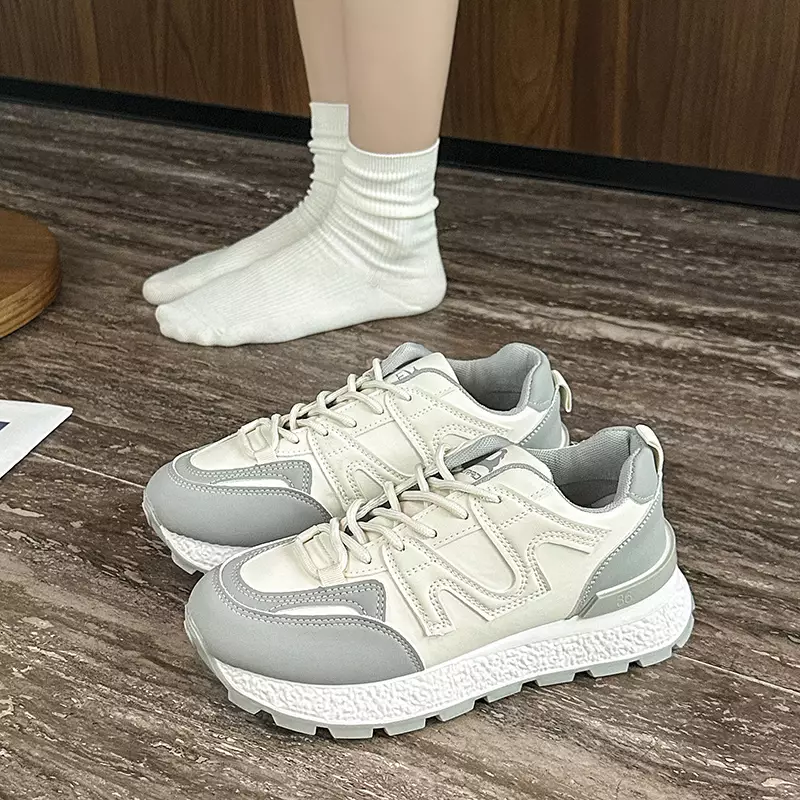 Sepatu Wanita Bertali Casual Modis Sneakers Kekinian Ootd WL2482