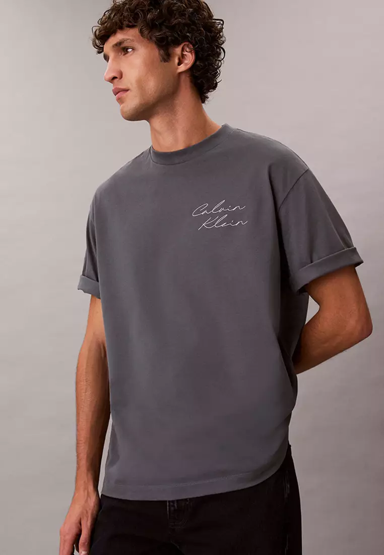 Relaxed Script Logo T-Shirt - Calvin Klein Jeans