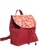 Oxhide red Small Backpack for Girls Kids and Teens - Red Canvas Leather Backpack- Hand painted Backpack - BK1 RED 000F1ACC879EDCGS_3