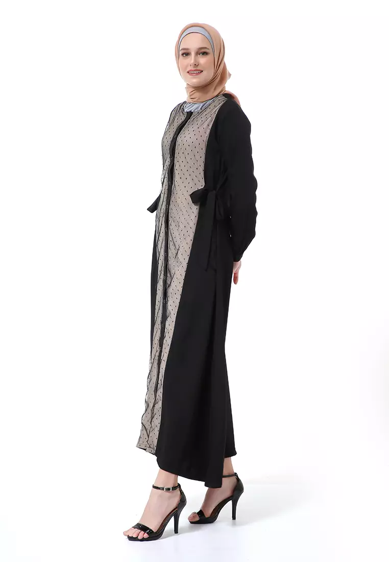 Palupi Dress Gamis Muslimah Wanita Lengan Panjang Regular Fit High Quality - Coksu