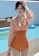 A-IN GIRLS orange Elegant Lace One Piece Bikini Swimsuit 4B540US1DE47C1GS_2