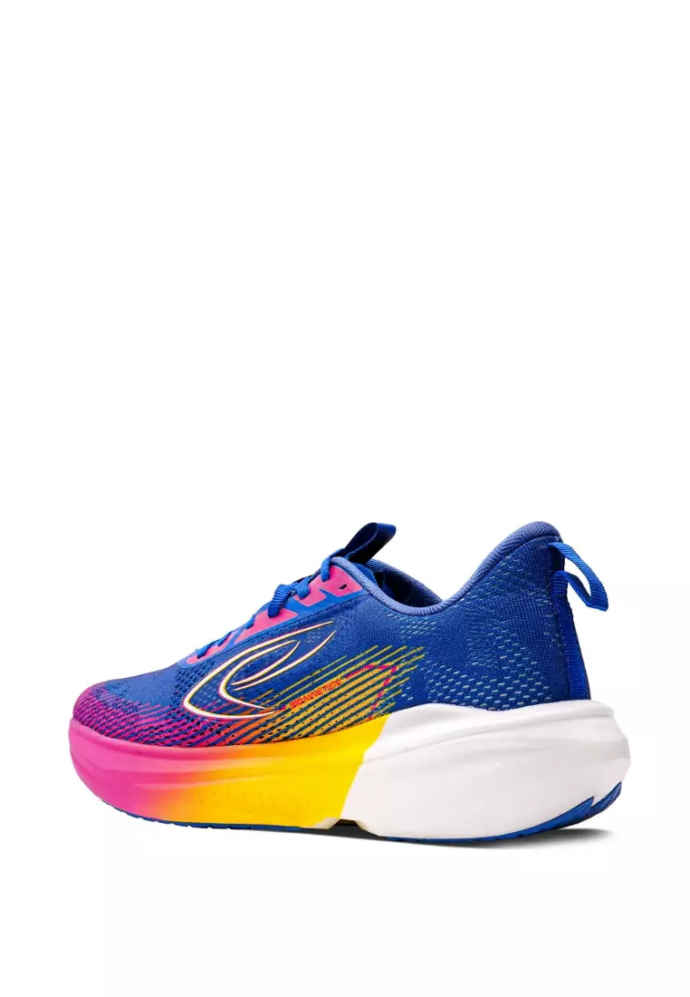 910 Nineten Aurorun City Sepatu Lari - Biru/Ungu/Jingga