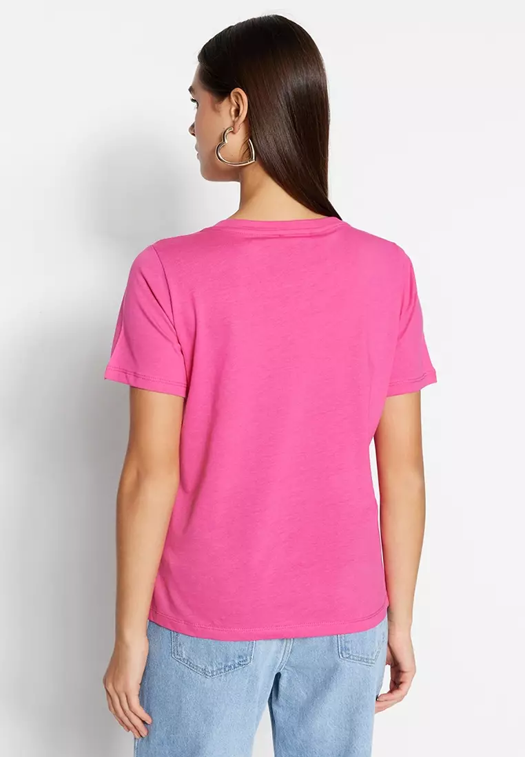 Cotton V-Neck T-Shirt