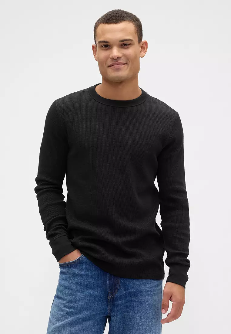 Waffle Crew Neck Sweater