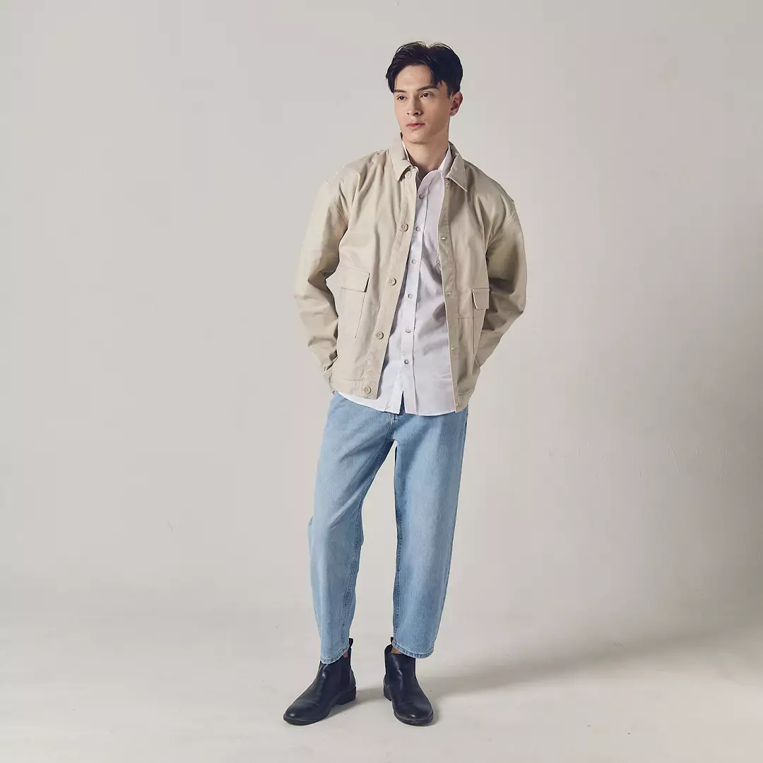 Larusso Zavier Twill Jacket - Beige