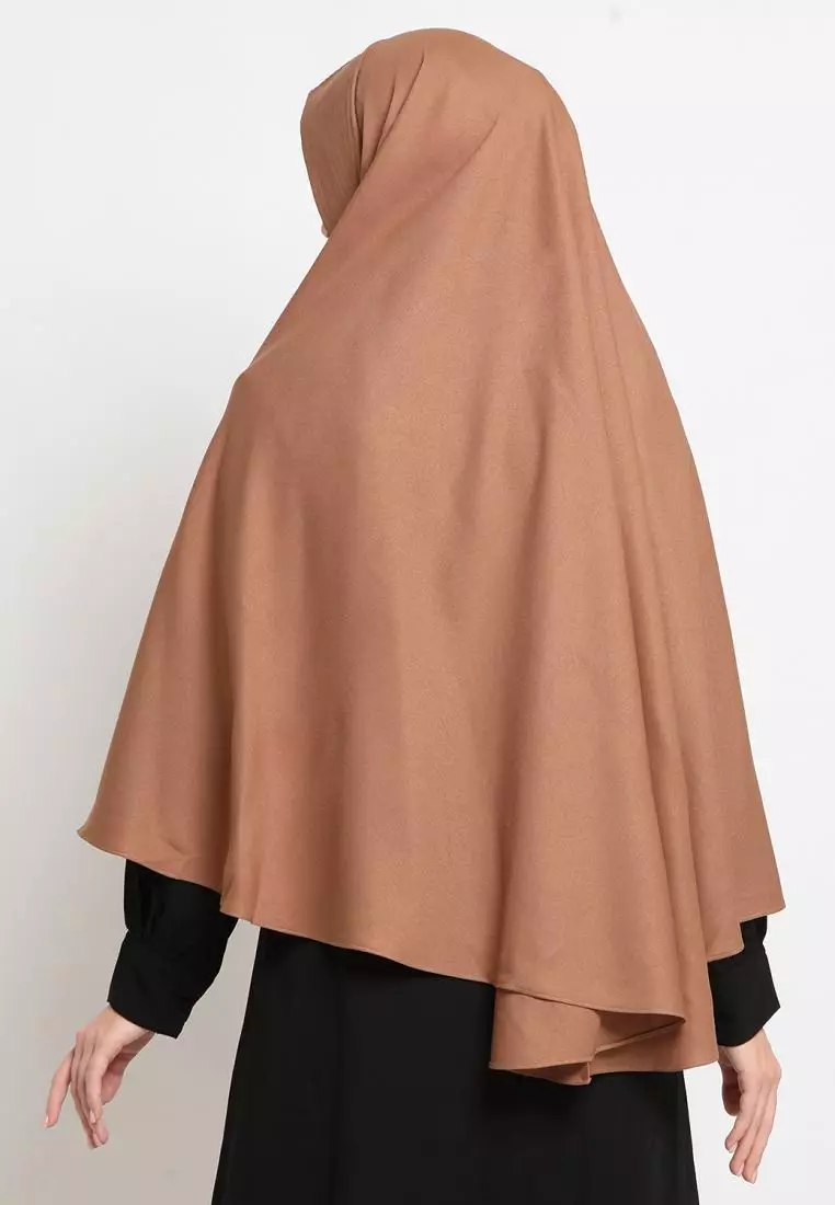 Hilya Khimar Instan Hijab Syari - Cokelat
