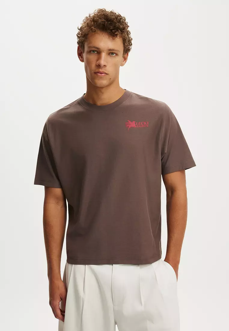 Cropped Fit Graphic T-Shirt