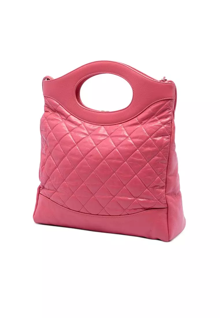 Pre-Loved Chanel Small Quilted Shiny Aged Calfskin 31 Shopping Bag