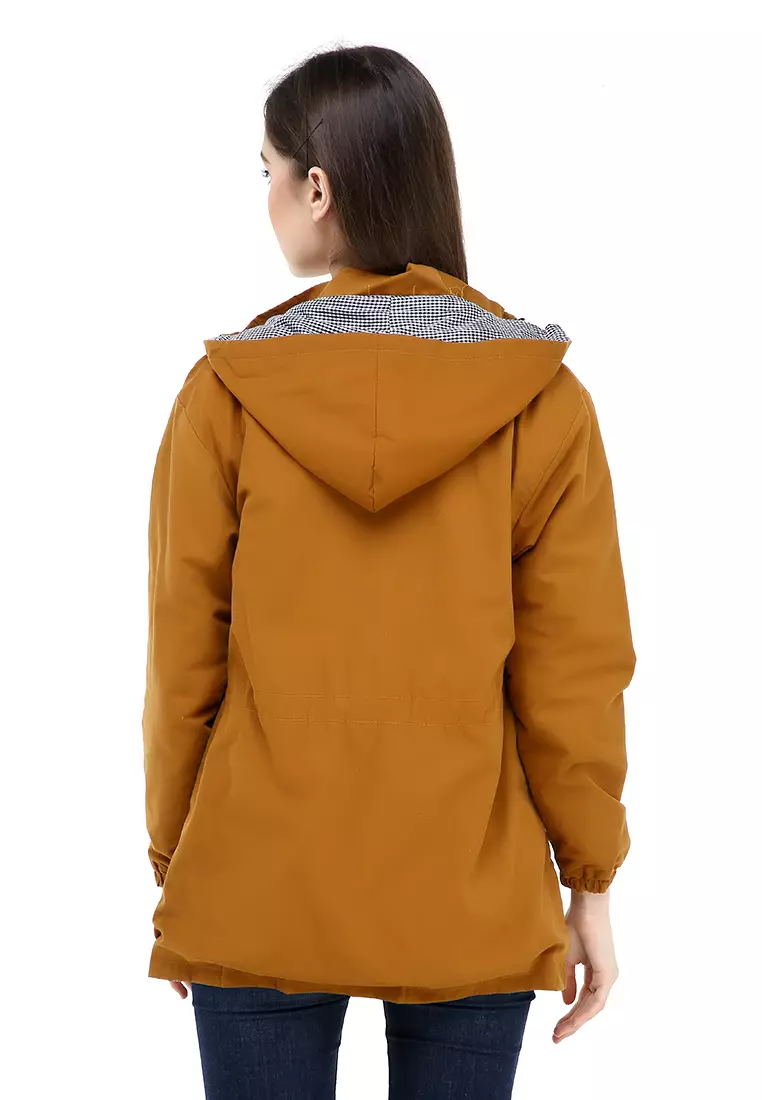 Hardwin Jaket Wanita Adventure Casual Longsleeve Jacket Outer Material Baby Canvas ORIGINAL - Yellow