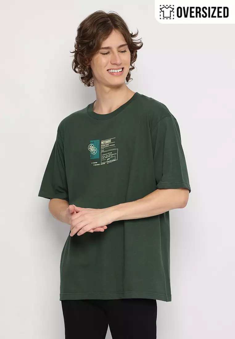 RBJ T-Shirt Cotton Oversized Pria 2079230331